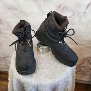 Khombu lace up waterproof fur lined hiking winter boots